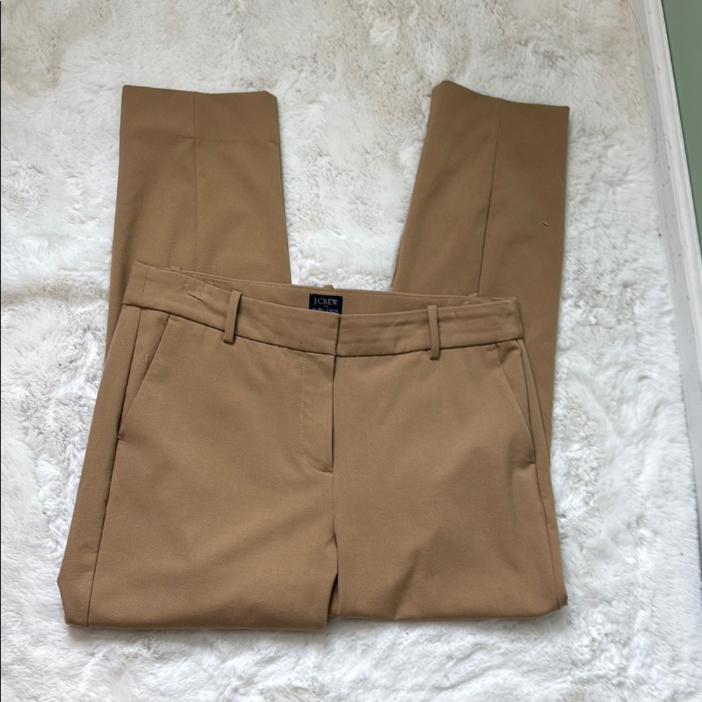 J.Crew tan crop pant size 10